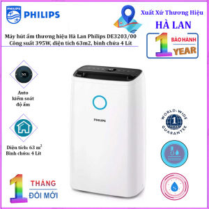 BH 12 THÁNG - Máy hút ẩm Philips DE3203/00 công suất 395W dung tích bình chứa nước 4 Lít
