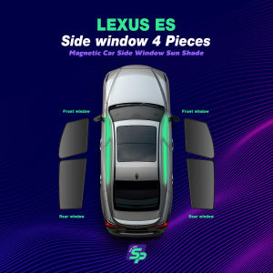 Lexus ES – ShopPark Magnetic Custom Fit Car Window Sunshade | High-Density Mesh Sun Protection Easy Install