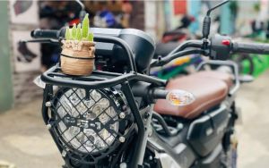 Bộ lưới bảo vệ kiểu chụp đèn pha xe PG 1 Yamaha full bộ lắp bằng nhôm.