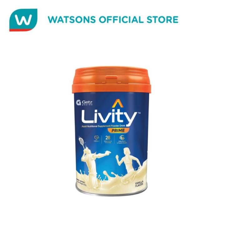 Livity LIVITY PRIME Adult Nutritional Supplement Powder Milk 850g | Lazada ...