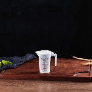 OKDEALS01 Laboratory Transparent Coffee Shop Drink Shop Baking Accessories With Lid Measuring Cup Water Jug Water Container Kitchen Tool