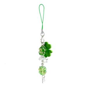 Four Leaf Grass Phone Strap Four Leaf Grass Phone Lanyard Fashion Keychain Modern Bag Pendant for Fashion Enthusiasts