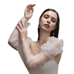 Găng tay tuyệt với seethrough thiết kế tiệc chia tay độc thân của cô dâu Bao cánh tay cho dịp đặc biệt cưới và bữa tiệc đêm phụ kiện