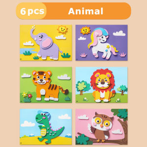 Kids DIY 3D Princess Sticker Art Kit Preschool Handcraft Material Pack Educational Toy for Girls