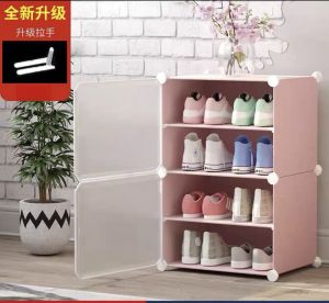 Kệ tủ giày 4 ngăn kích thước ngang 45 cm x sâu 35 cm x cao 70cm chứa được 8 đôi giày size lớn