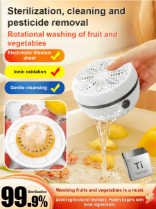 💕Free Your Hands Automatic Vegetable Washing Machine Fruit and Vegetable Cleaning Machine Household Fruit and Vegetable Multifunctional Portable Automatic Vegetable Washing Machine全自动洗菜机