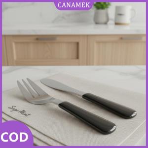 CANAMEK✨ /6 quy mô Bộ đồ ăn thiết lập cho Dollhouse nhà bếp mini dao dĩa thìa thu nhỏ phụ kiện ăn uống cho Playhouse