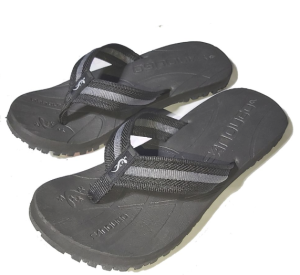 Outdoor slippers SANTH004 1071 black x gray with black slipsole  (Available Sizes  5 6 7 8 9 10 11 12.)