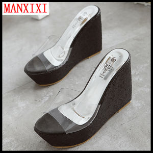 Dép Cao Gót Nữ Thời Trang MANXIXI Xăng Đan Đế Xuồng Trong Suốt Gợi Cảm 4.72 Inch Đẹp (Cỡ 34-40)