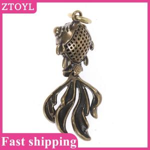 ZTOYL💝 3D Brass Fish Casting Animal Figurine Retro Style Metal Sculpture Ornaments Gift