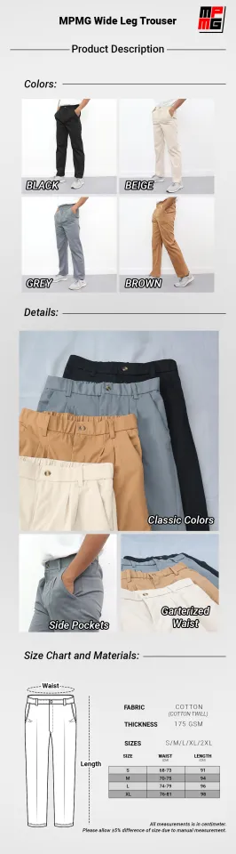 Trouser pants for men and women