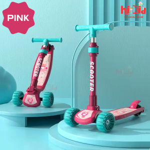 [SG Seller]Childrens Kids Scooter Toddler Outdoor Sports Scooter Childrens Scooter 3 Wheels Foldable Kick Scooter Skate Scooter