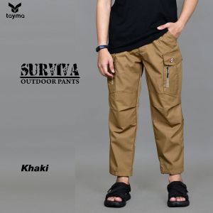 Tayma Celana Cargo Pria Sirwal Outdoor Tactical Pants Bultop Premium Pinggang Karet Flexibel Nyaman