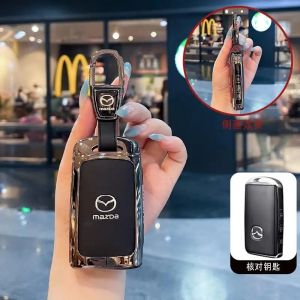 Car Remote Key Case For Mazda 3 Alexa Cx-30 Cx30 Cx5 Cx 5 Cx-5 Cx8 Cx9 Cx4 2019 2020Zinc Alloy Full Protection Key Holder Casing Key Accessories