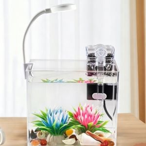 Aquarium Fish Tank Led Light Submersible Waterproof Underwater Suction Cup Decorative Lamp