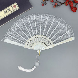 songduanshi Vintage Style Lace Folding Fan Chinese Japanese Pattern Art Craft Gift Decor