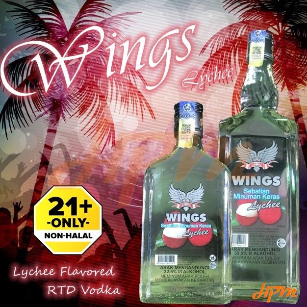 Wings Lychee Flavored Vodka 700ml Lazada