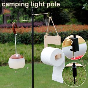 emergency light for brownout rechargeable light camping set equipment Outdoor Tools Hanger Tools Hanger Pole Set Hanging Light Pole Ultralight Foldable Detachable Light Holder Lamp Post Pole Lantern Stand Camping Post Pole Lamp Pole Fishing Light Pole