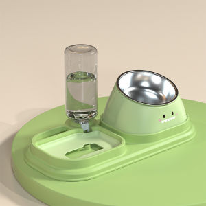 【Clarence-LZ】COD 3in1 ชามสัตว์เลี้ยง ที่ให้น้ำแมวอัตโนมัติ ชามอาหารแมว ถอดออกได้ พร้อมส่ง ชามใส่อาหารสัตว์เลี้ยง ชามอาหารหน้าแมว