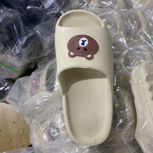 Dép nữ bánh mì gấu Ulzzang dép quai ngang nữ bánh mì siêu êm đế 3cm