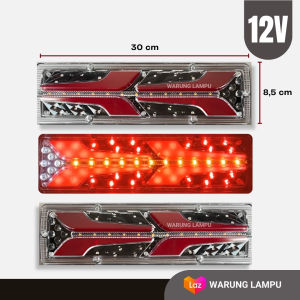 12V LED Stoplamp Running 30 cm Untuk Carry PickUp Futura L300 GrandMax Apv - Sepasang (Varian 1)