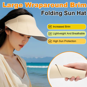 Womens largebrimmed outdoor sun hat with UV protection