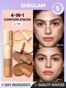 SHEGLAM Multi-Glam 4-In-1 Face Pen Contour & Highlighter Creamy Natural Finish Stick Makeup Face Contour