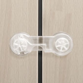 🇸🇬 Child Safety Door Lock Transparent /Children Anti-pinch Safety Lock Catch/Baby Safety Lock Fridge Drawer Cabinet