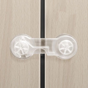 🇸🇬 Child Safety Door Lock Transparent /Children Anti-pinch Safety Lock Catch/Baby Safety Lock Fridge Drawer Cabinet