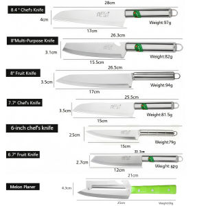 Stainless Steel Knife Set Japanese Chefs Classic Knife Kitchen Knife Silver Knife Cooking Knife High Quality Sharp