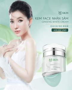 Kem dưỡng da face nhân sâm MQ Skin EN129 giúp trắng da mờ thâm sạm chính hãng 30g