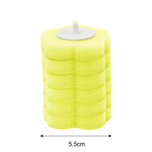 30Pcs Disposable Toilet Brush Heads Bathroom Replacement Sponges Head Toilet Cleaning Brush Refills No Dead Angle Brush Heads