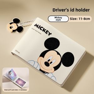 Line Friends Brown Card Holder with Multi Slot PU Leather Aksesori LFB280 LFB327