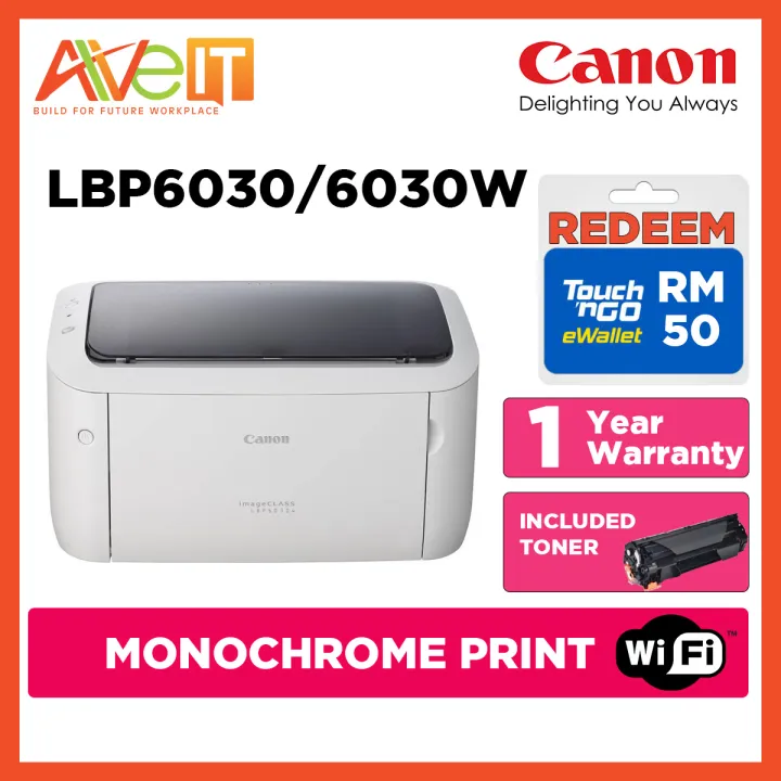 CANON LBP-6030 / 6030W MONO LASER PRINTER PRINT ONLY - 1 Year Warranty TONER 325