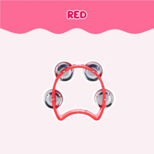 [SG Seller] Handheld Tambourines with 4 Jingle Bells / Mini Hand Bell Percussion / Musical Rhythm Instruments