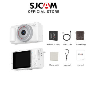 SJCAM ZV200 48MP 5K UHD Digital Compact Camera 2.83 inch IPS Screen 16x Zoom Flip Screen Auto Focus Selfie Face Detection Stabilization Anti-shake Built-in Battery Teenager Gift Vlogging Camera