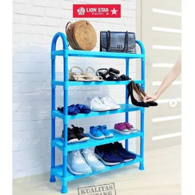 Rak sepatu / Lion star / A-48 Shelf Stand 5 Stacks Rak Sepatu Susun 5 Lion Star
