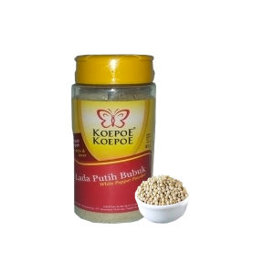 Koepoe Koepoe Lada Putih Bubuk Organik 85 gr - Bebas Kolesterol Kemasan Praktis