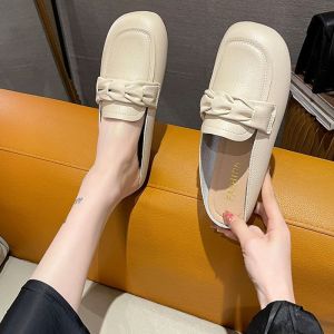 [Free Shipping] Baotou WomenS Slip-On Sandals Suitable For Spring And Summer With A Soft Sole And No Heel
