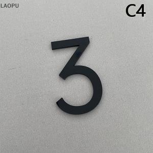 🎉【Low price】🎉LAOPU 3D Self Adhesive Modern Door Number 0-9 Plaque House Number Door Plate Number Hotel Door Mailbox Address Digits Sticker Sign