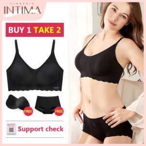 100% Kiss y Original Bra Set Seamless Sleep Bra Sling Vest Like Kiss Wireless Push up Women Underwear High-tech Health Brallete Gift