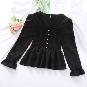 Aki20 áo cánh cho phụ nữ phong cách 2024 voan móng tay đính cườm áo cho Phụ nữ mùa hè mới thiết kế cảm giác thích hợp eo mỏng che bụng Áo thun phong cách Hàn Quốc tất cả các trận đấu hàng đầu