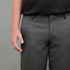 ZUITER - Dark Grey Formal Pants | Celana bahan kerja formal kantor slimfit pria
