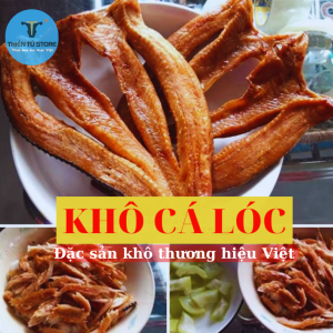 Khô cá lóc khối lượng 500g đủ 3 nắng chất lượng thơm ngon-thịt dai ngọt-bảo quản sạch Không dùng chất bảo quản