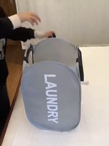 Portable Mesh Pop Up Laundry Hamper Space-Saving Wide Opening Breathable Collapsible Laundry Basket