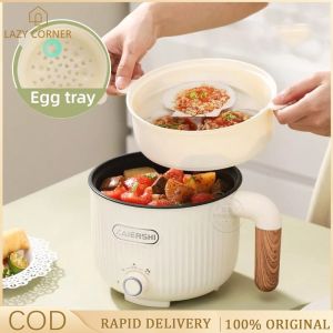 2L 600W Multi Electric Cooker Rice Coo2L 600W Multi Electric Cooker Rice Cooker Hot Pot Mini Non Stick Ceramic Frying Pan Kitchen