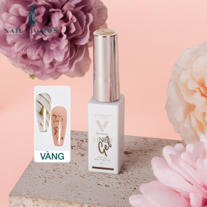 Gel vẽ cọ nét metan Vinimay chính hãng 10ml - Sơn gel vẽ móng bạc vàng hồng trang trí nail
