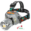 Đèn Pin Đội Đầu Siêu Sáng Zoom Xa Gần T928 Trang Bị 3 Led Sáng Trắng Vàng Xanh Tích Hợp 2 Pin Và Chỉnh Sáng Vô Cấp. 