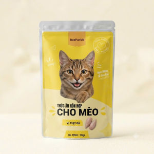 Thức Ăn Hỗn Hợp Pate Cho Mèo BeePanVn Túi 70Gr Bổ Sung Dinh Dưỡng Tăng Cường Hệ Tiêu Hoá