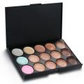 Vtrem 15 Colors Contour Palette Kit Camouflage Concealer Palette Professional Contour Eyeshadow Face Cream Makeup Foundation Kit Combination with Powder Brush for Professional and Daily Use. 